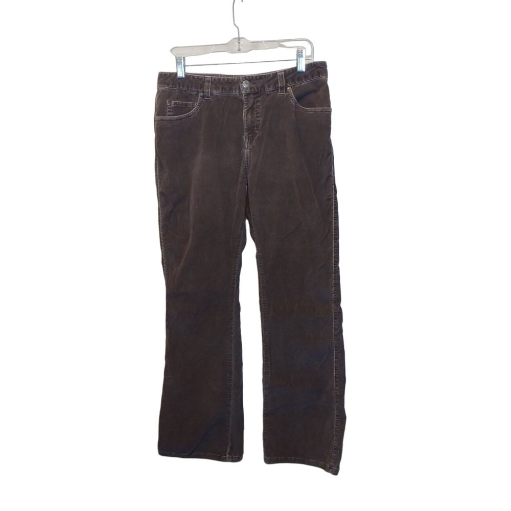 Women's Lee Riveted Ultimate 5 Corduroy Pants Brown Vintage Sz. 12 Med